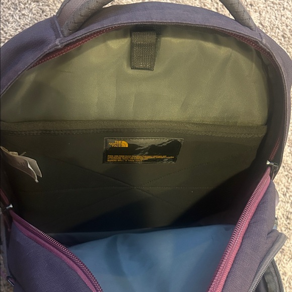 The North Face purple and Gray Backpack - Picture 4 of 5